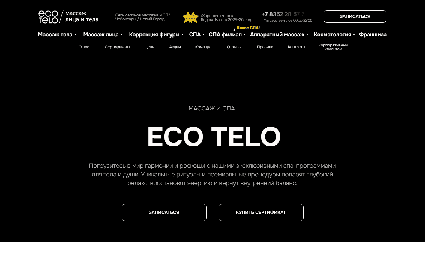 Превью сайта ECO TELO